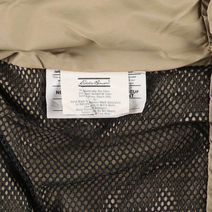 Vintage 1970'S Eddie Bauer black tag goose down vest, made in the USA, men's size XL polyester red type Vintage Second Hand