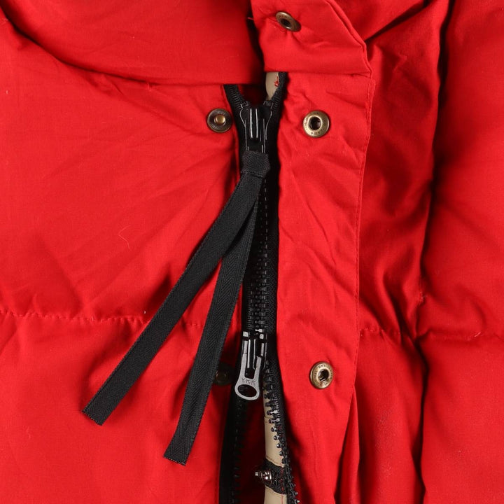 Vintage 1970'S Eddie Bauer black tag goose down vest, made in the USA, men's size XL polyester red type Vintage Second Hand