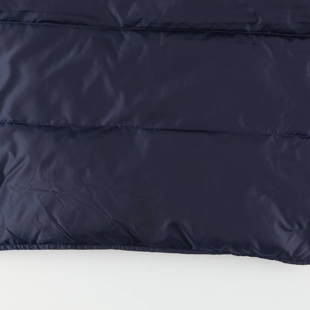 Vintage 80s-90'S Eddie Bauer black tag goose down vest, men's size L Nylon navy blue type Vintage Second Hand