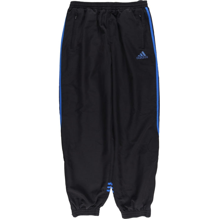 90'S Adidas Warm-Up Pants, Nylon, Shaka Shaka Pants, Men's Size L, Vintage polyester black type Vintage Second Hand