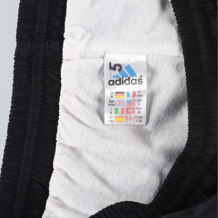 90'S Adidas Warm-Up Pants, Nylon, Shaka Shaka Pants, Men's Size L, Vintage polyester black type Vintage Second Hand