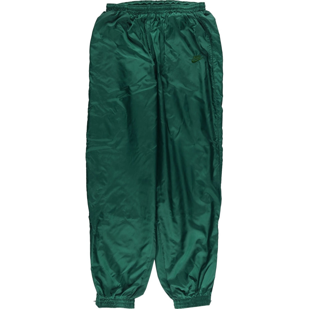 90s-00'S Nike Nylon Pants, Shaka Shaka Pants, Men's Size L Nylon green type Vintage Second Hand