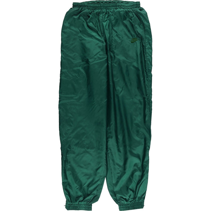 90s-00'S Nike Nylon Pants, Shaka Shaka Pants, Men's Size L Nylon green type Vintage Second Hand