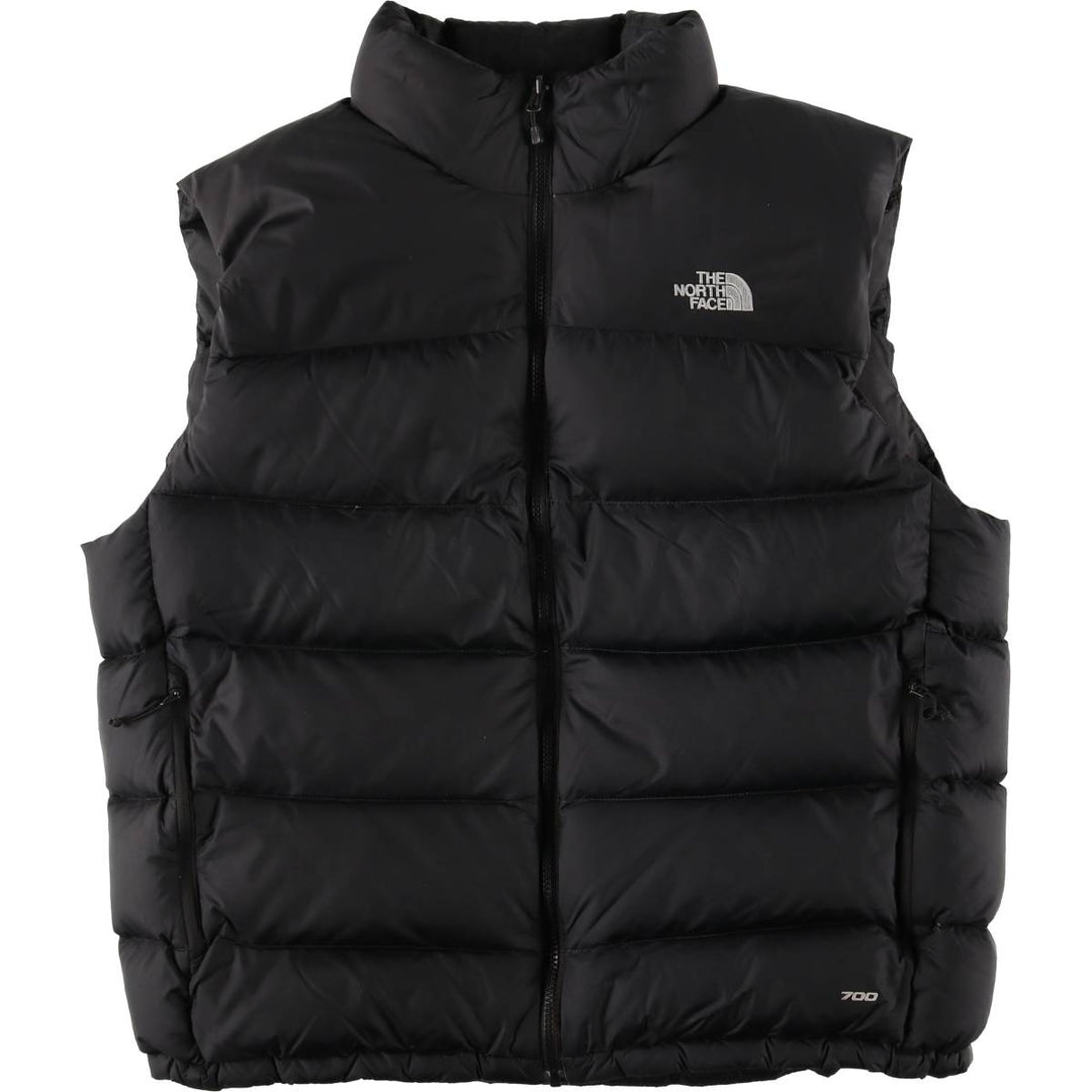 The North Face 700 Fill Power Goose Down Vest, Men's XL Nylon black type Vintage Second Hand