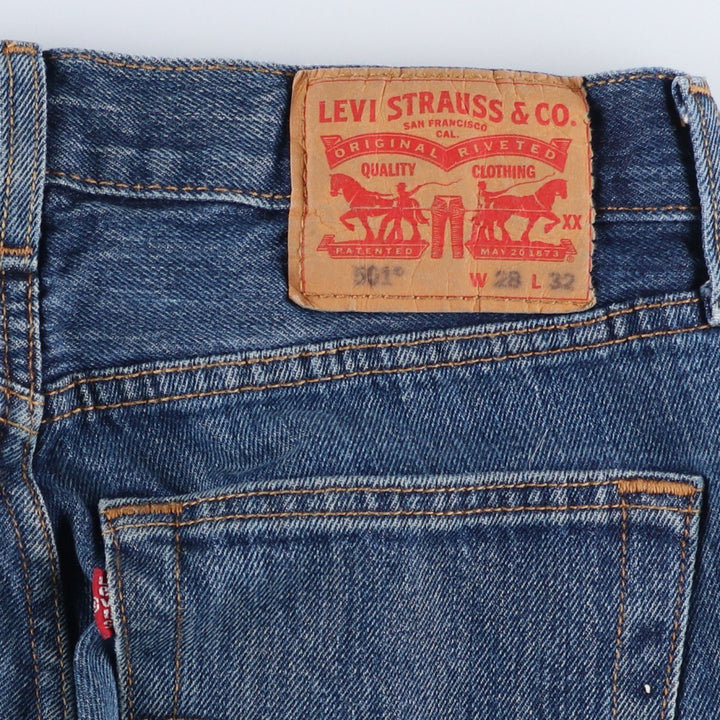 Levi's 501 Straight Denim Pants, Women's Size L (W30) cotton blue type Vintage Second Hand