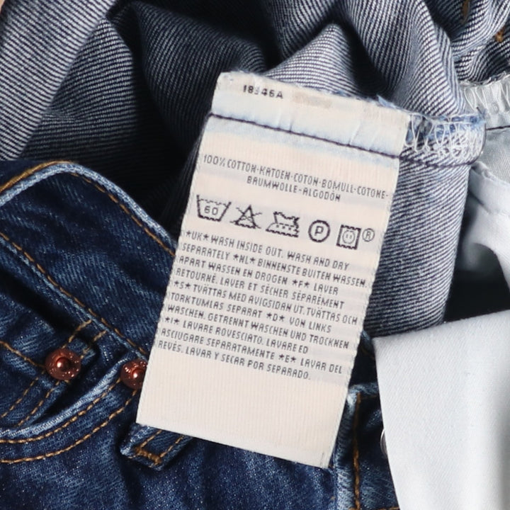 Levi's 501 Euro Model Straight Denim Pants, Made in England, Women's Size L (W28) cotton blue type Vintage Second Hand