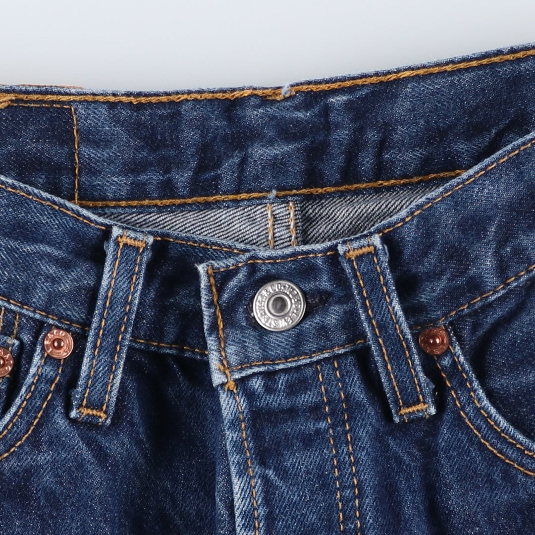 Levi's 501 Euro Model Straight Denim Pants, Made in England, Women's Size L (W28) cotton blue type Vintage Second Hand