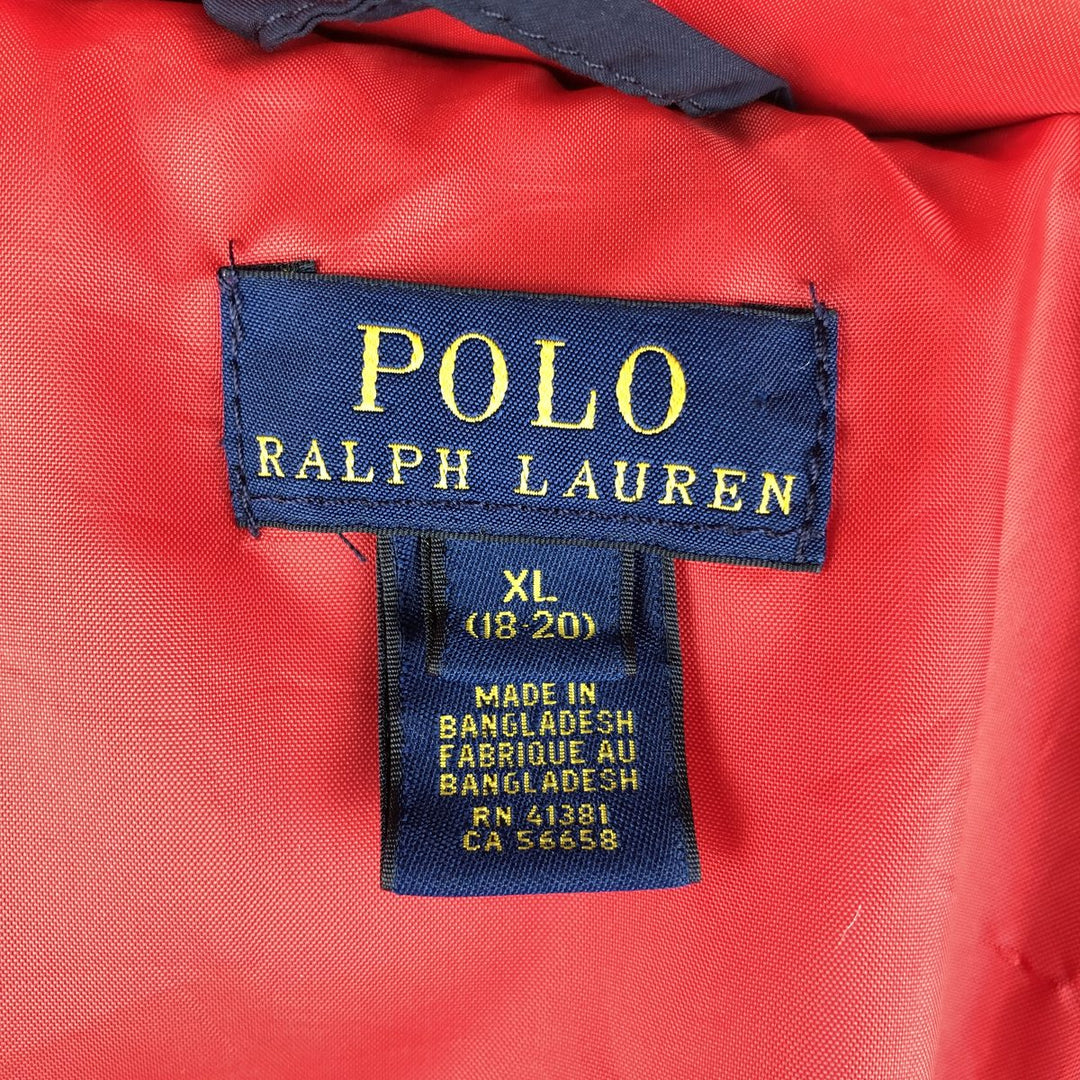 Ralph Lauren POLO RALPH LAUREN Down Parka Women's XL polyester navy blue type Vintage Second Hand