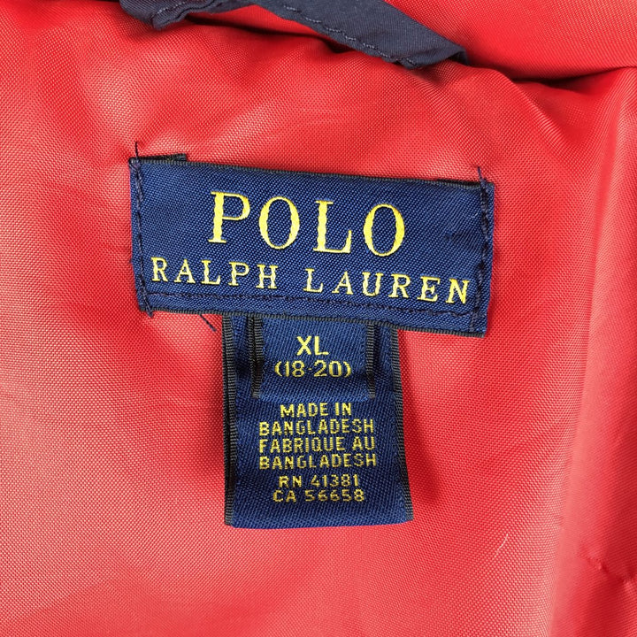 Ralph Lauren POLO RALPH LAUREN Down Parka Women's XL polyester navy blue type Vintage Second Hand