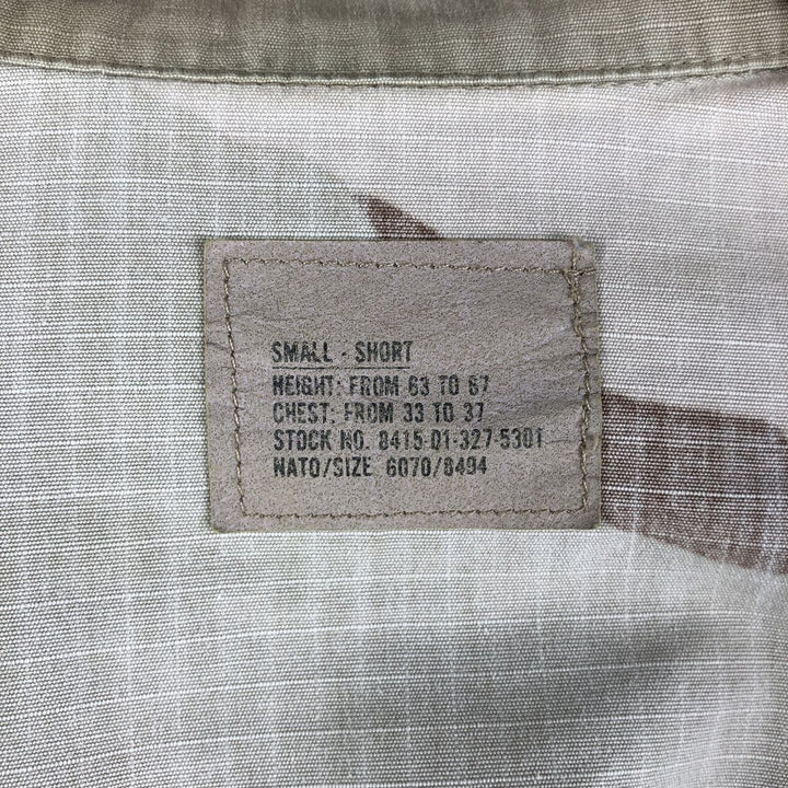 Authentic 1990'S US Military USAF Camouflage Pattern 3C Desert Camo Ripstop Military Jacket, Made in USA, Small-Short, Men's Size Small Nylon Khaki type brown Vintage Second Hand