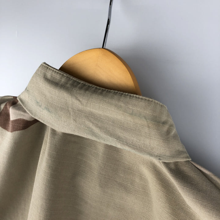 Authentic 1990'S US Military USAF Camouflage Pattern 3C Desert Camo Ripstop Military Jacket, Made in USA, Small-Short, Men's Size Small Nylon Khaki type brown Vintage Second Hand