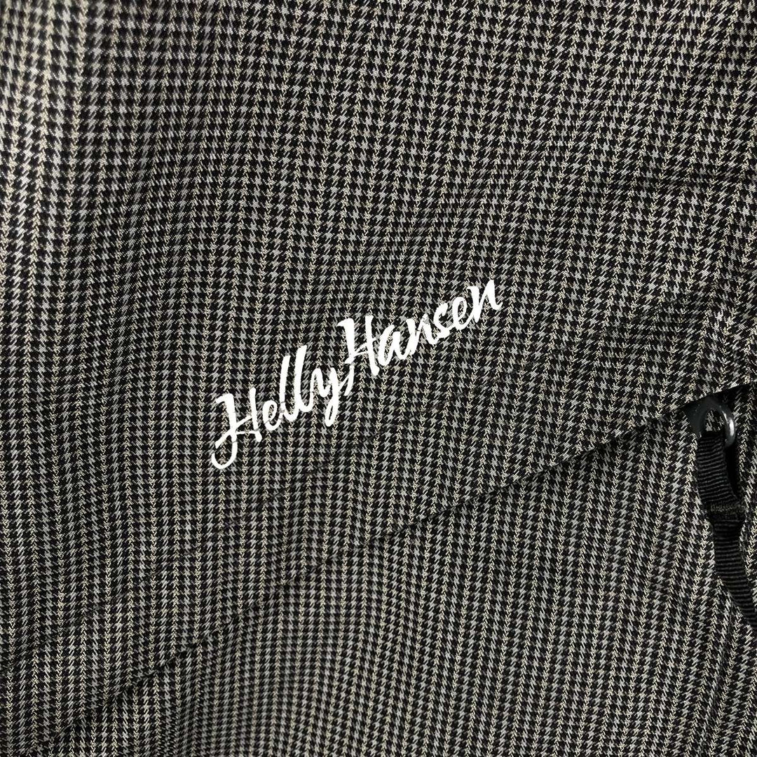 Helly Hansen Houndstooth Pattern Padded Mountain Parka/Shell Jacket/Puffer Jacket, Women's Size M polyamide black type Vintage Second Hand