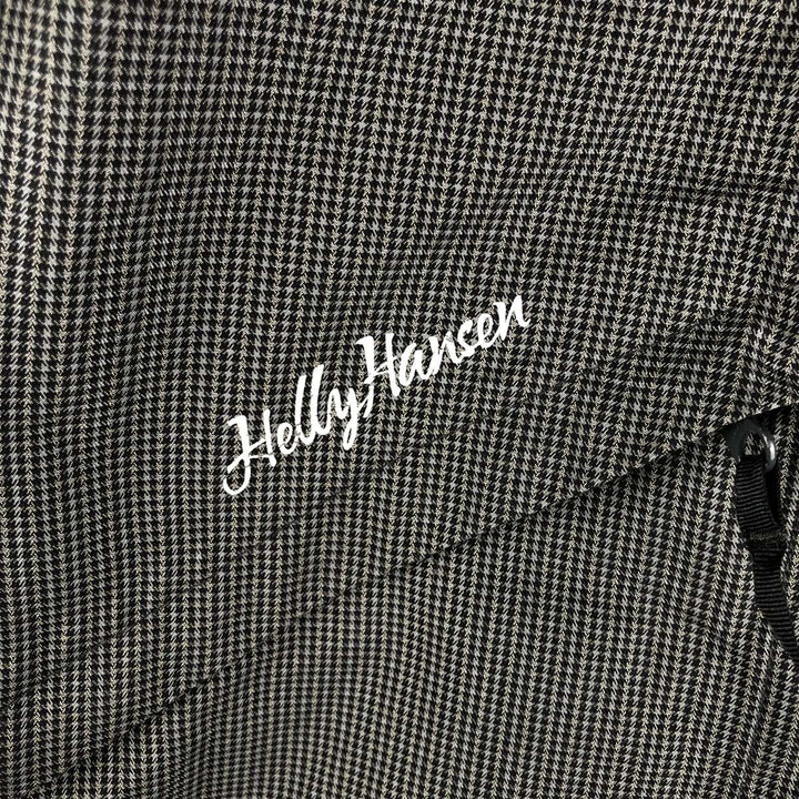 Helly Hansen Houndstooth Pattern Padded Mountain Parka/Shell Jacket/Puffer Jacket, Women's Size M polyamide black type Vintage Second Hand