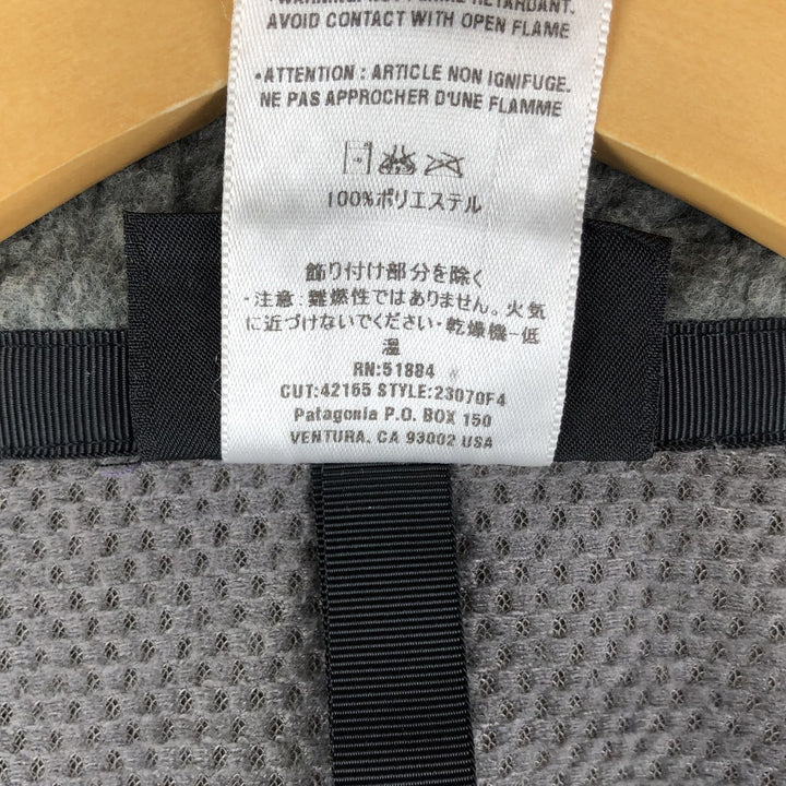 2000'S Patagonia Synchilla Fleece Jacket (23070F4), Made in USA, Women's Size L polyester gray type Vintage Second Hand