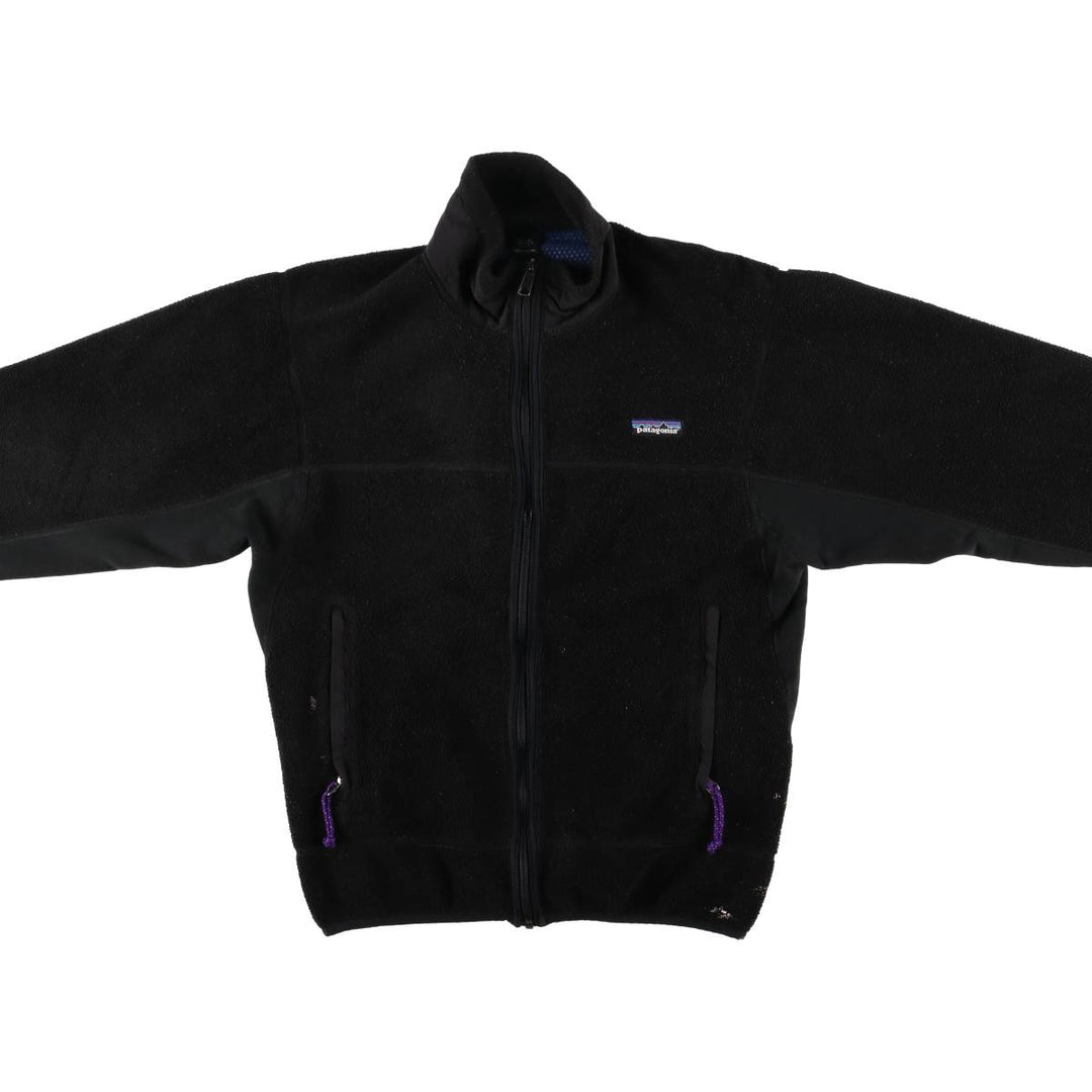 90'S Patagonia Partial Eclipse Jacket, Fleece Jacket, Made in USA, Men's Size Small polyester black type Vintage Second Hand