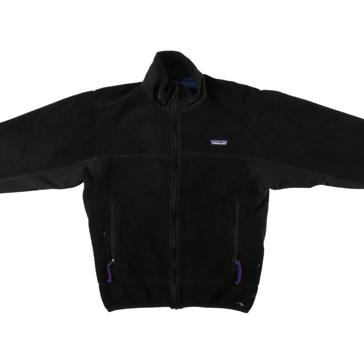 90'S Patagonia Partial Eclipse Jacket, Fleece Jacket, Made in USA, Men's Size Small polyester black type Vintage Second Hand