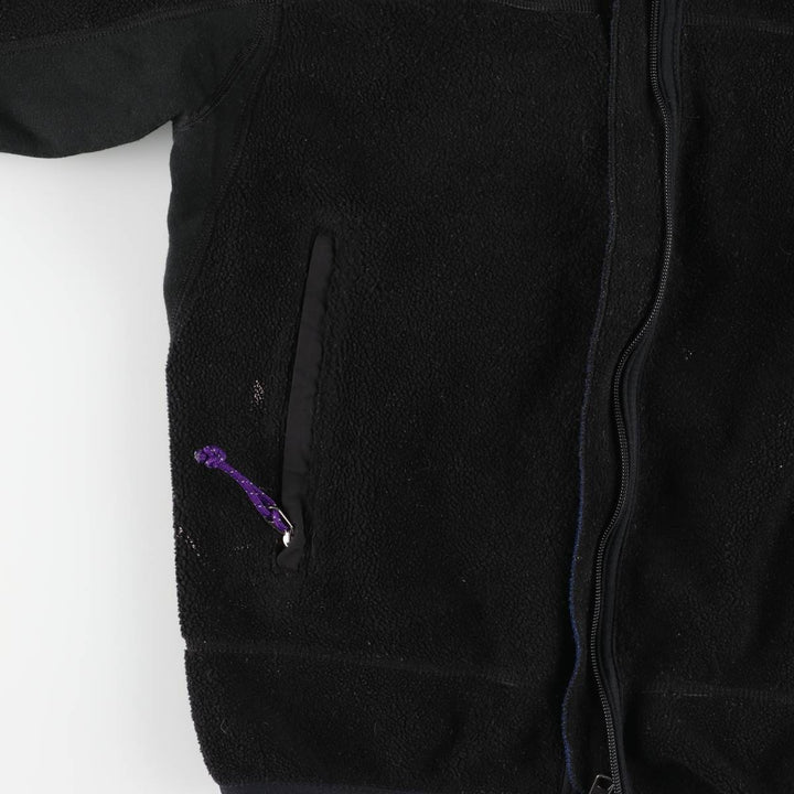 90'S Patagonia Partial Eclipse Jacket, Fleece Jacket, Made in USA, Men's Size Small polyester black type Vintage Second Hand