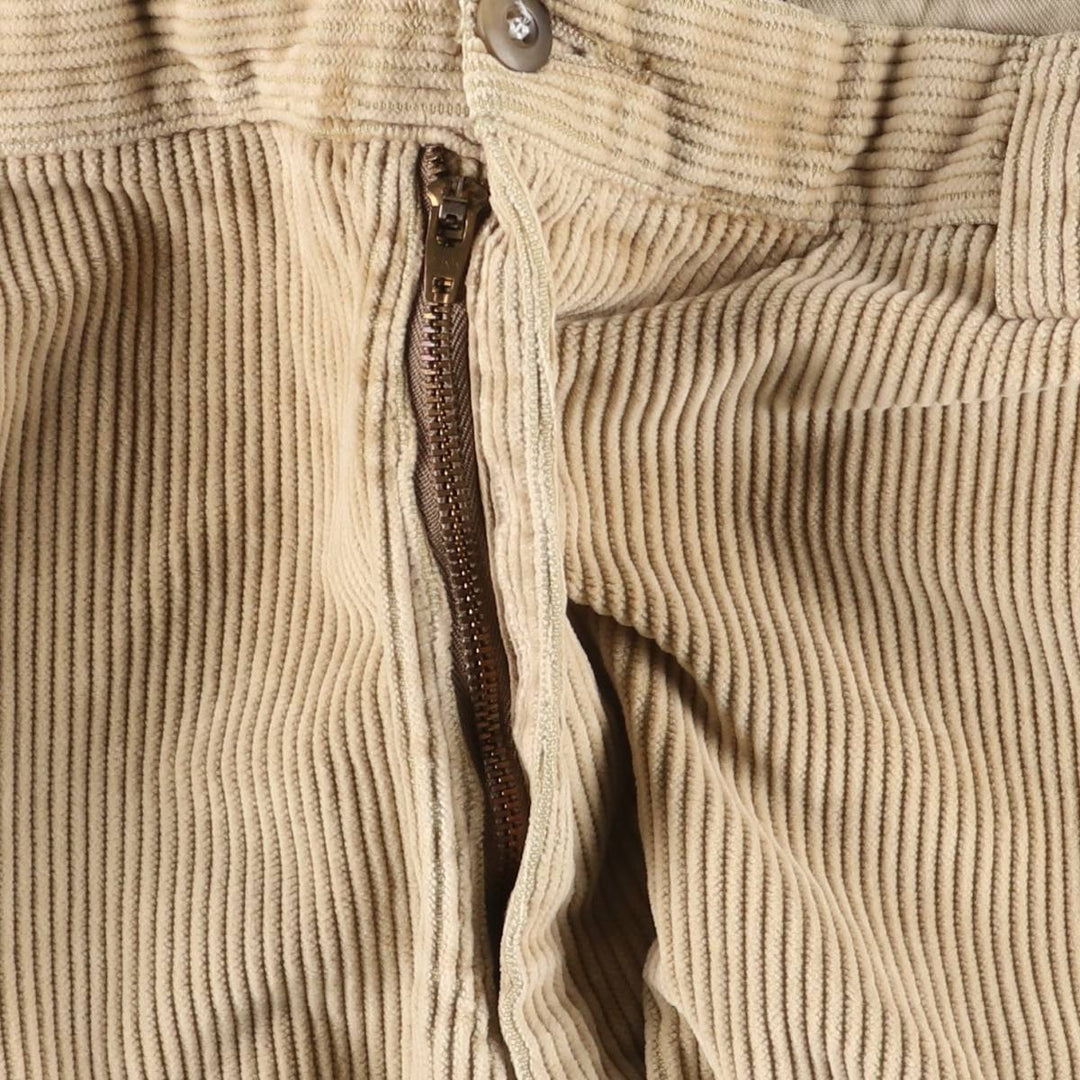 90'S Dockers Khakis Wide-Ribbed Corduroy Pants, Men's, Vintage, Size W37 cotton Beige type Vintage Second Hand