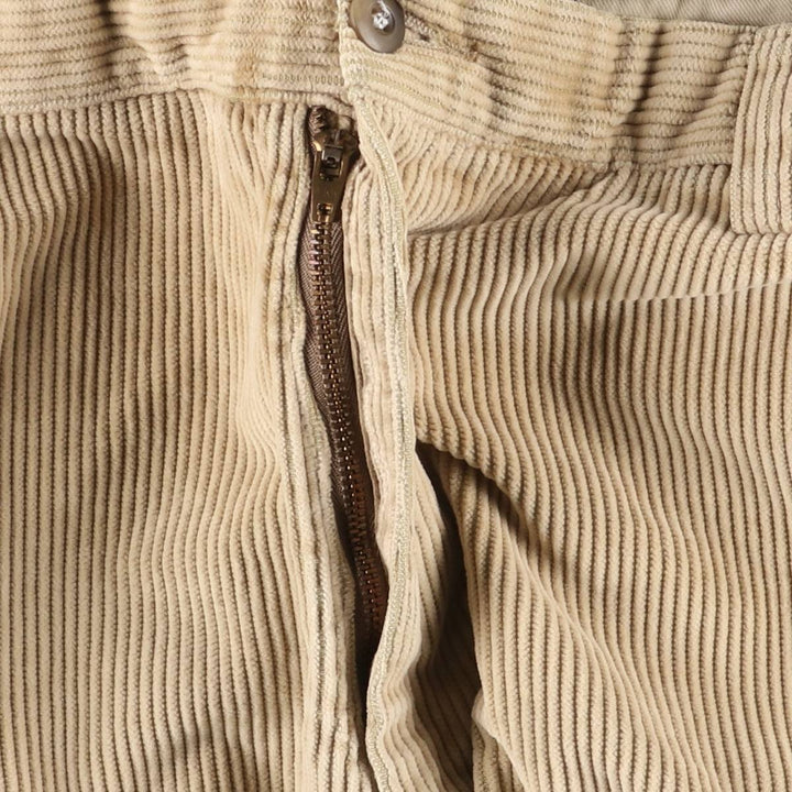 90'S Dockers Khakis Wide-Ribbed Corduroy Pants, Men's, Vintage, Size W37 cotton Beige type Vintage Second Hand