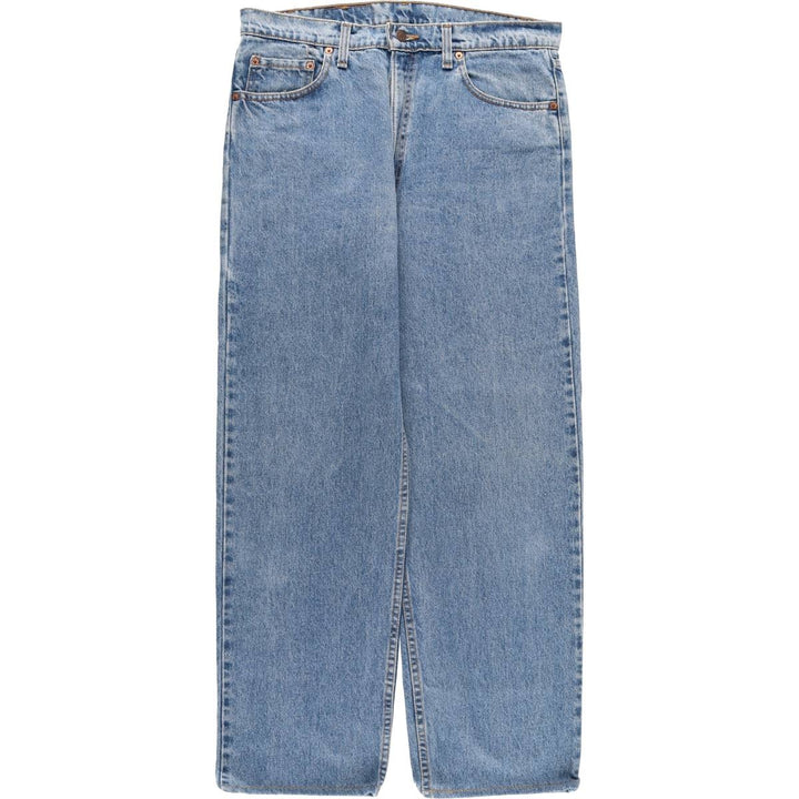 90'S Levi's 555-4891 Relaxed Fit Straight Leg Tapered Denim Pants, Made in USA, Men's Size 36 (Vintage) cotton blue type Vintage Second Hand