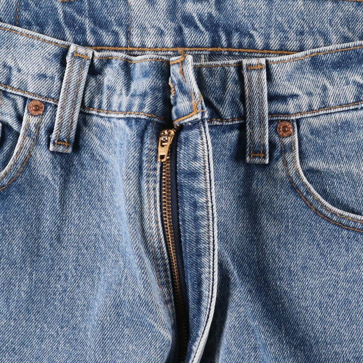 90'S Levi's 555-4891 Relaxed Fit Straight Leg Tapered Denim Pants, Made in USA, Men's Size 36 (Vintage) cotton blue type Vintage Second Hand
