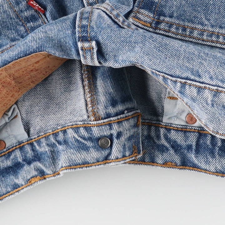 90'S Levi's 555-4891 Relaxed Fit Straight Leg Tapered Denim Pants, Made in USA, Men's Size 36 (Vintage) cotton blue type Vintage Second Hand