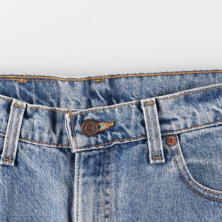 90'S Levi's 555-4891 Relaxed Fit Straight Leg Tapered Denim Pants, Made in USA, Men's Size 36 (Vintage) cotton blue type Vintage Second Hand