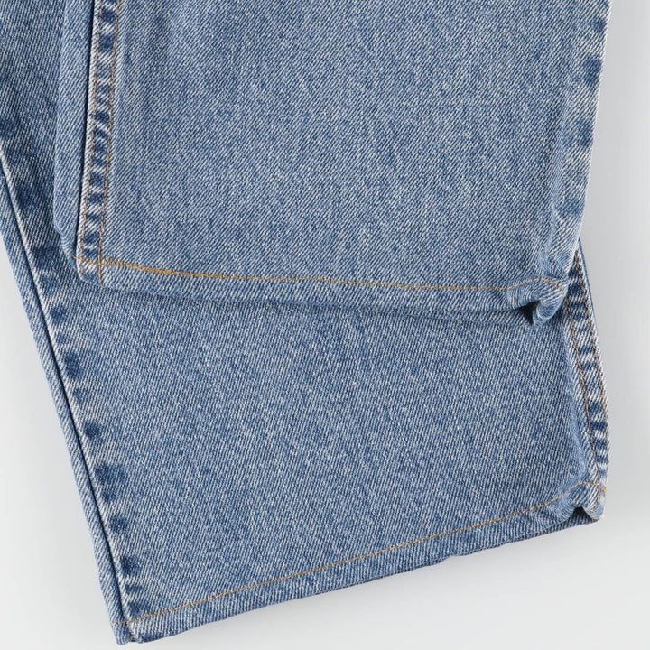 90'S Levi's 555-4891 Relaxed Fit Straight Leg Tapered Denim Pants, Made in USA, Men's Size 36 (Vintage) cotton blue type Vintage Second Hand