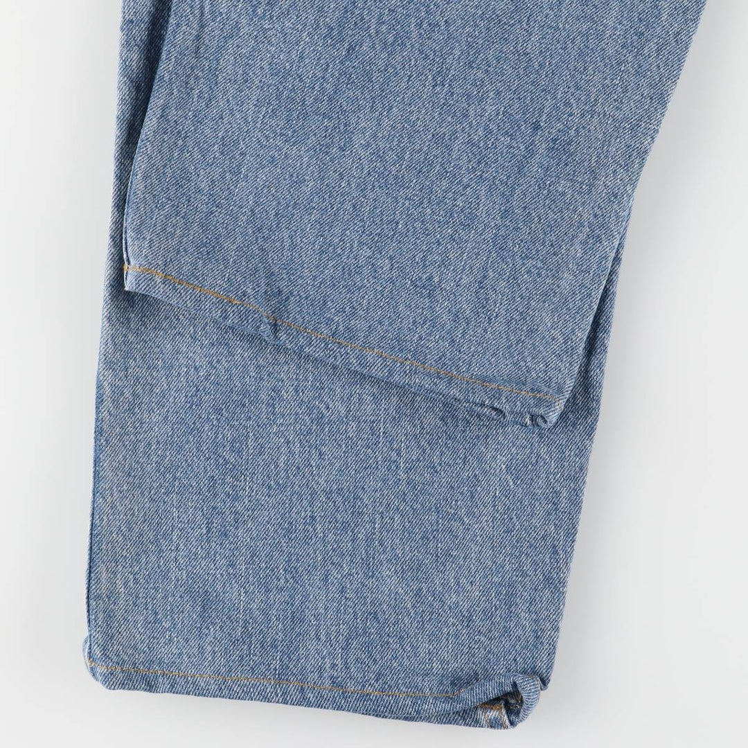 90'S Levi's 555-4891 Relaxed Fit Straight Leg Tapered Denim Pants, Made in USA, Men's Size 36 (Vintage) cotton blue type Vintage Second Hand