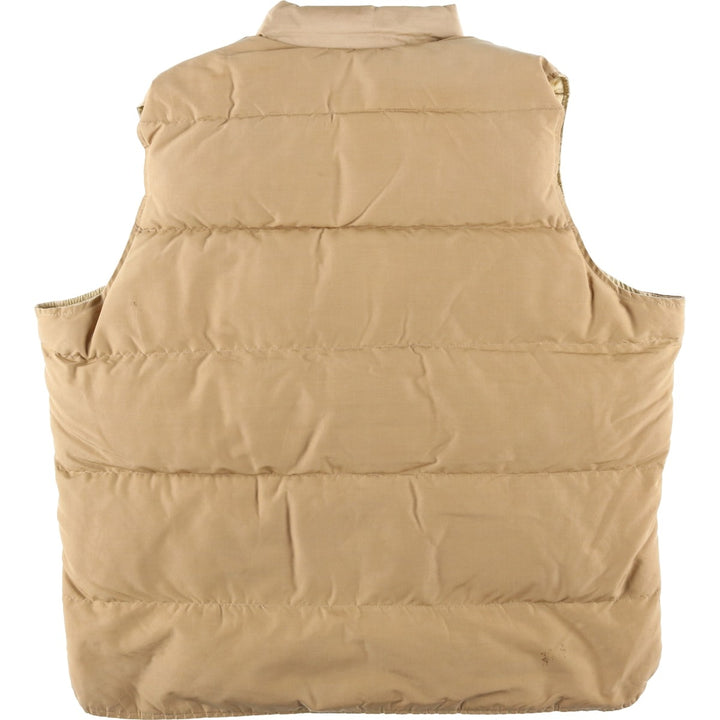 Vintage 1970'S WOOLRICH down vest, men's size XL cotton Beige type Vintage Second Hand