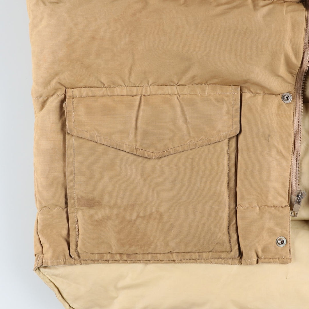Vintage 1970'S WOOLRICH down vest, men's size XL cotton Beige type Vintage Second Hand