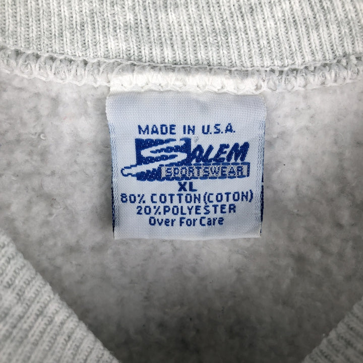 Vintage 90'S SALEM NFL Dallas Cowboys Print Sweatshirt, Made in USA, Men's Size XL cotton gray type Vintage Second Hand
