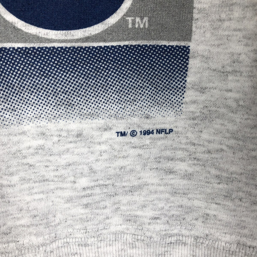 Vintage 90'S SALEM NFL Dallas Cowboys Print Sweatshirt, Made in USA, Men's Size XL cotton gray type Vintage Second Hand