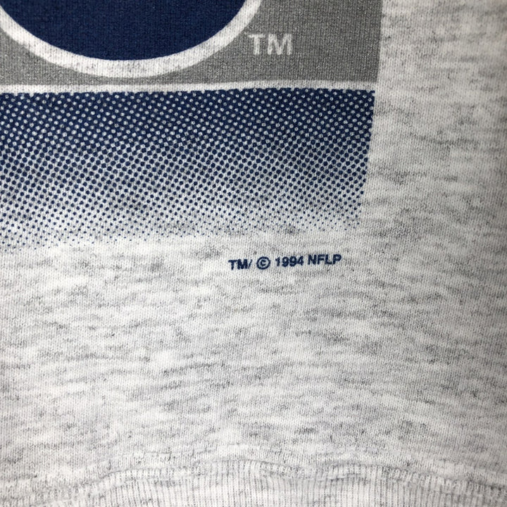 Vintage 90'S SALEM NFL Dallas Cowboys Print Sweatshirt, Made in USA, Men's Size XL cotton gray type Vintage Second Hand