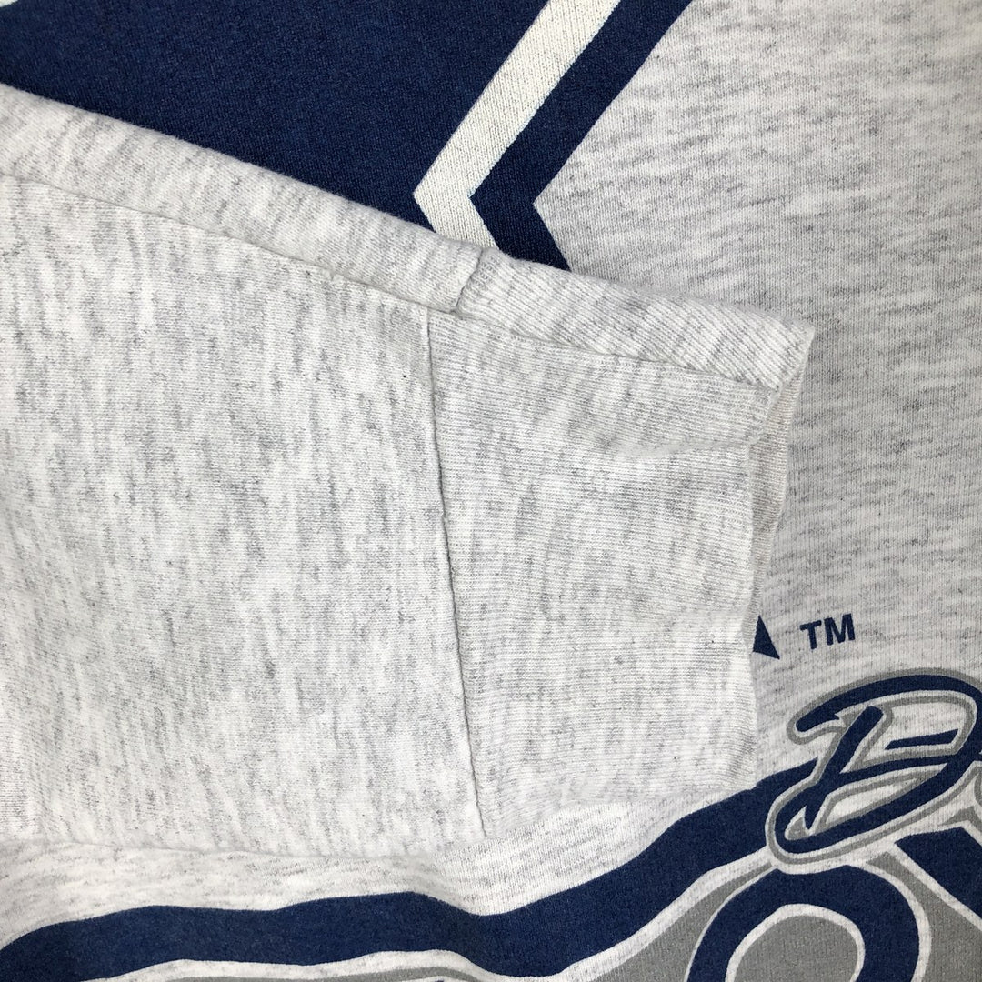 Vintage 90'S SALEM NFL Dallas Cowboys Print Sweatshirt, Made in USA, Men's Size XL cotton gray type Vintage Second Hand
