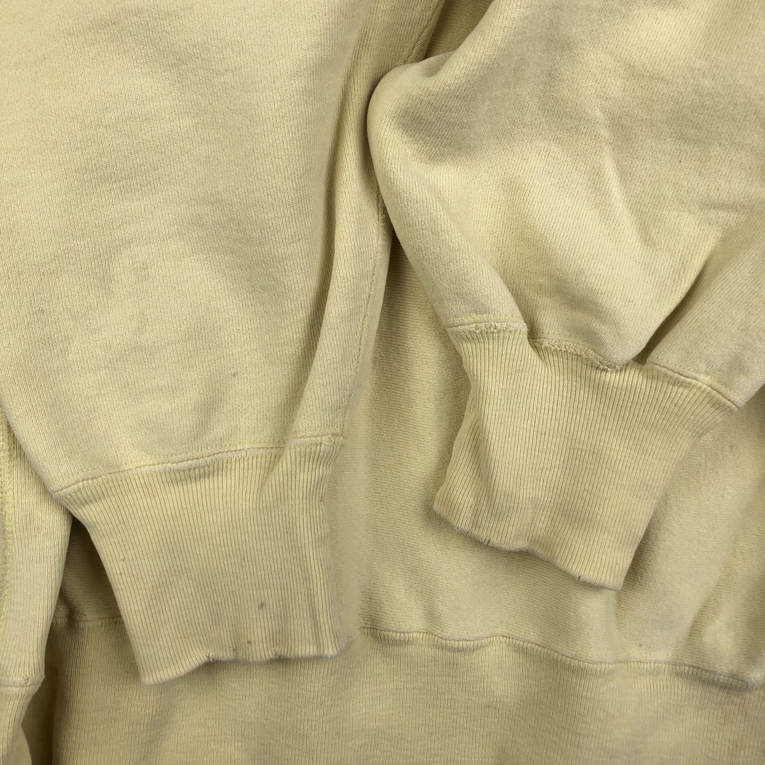 90'S Champion Reverse Weave Embroidered Tag College Sweatshirt Trainer Made in USA Men's XL Vintage cotton yellow type Vintage Second Hand