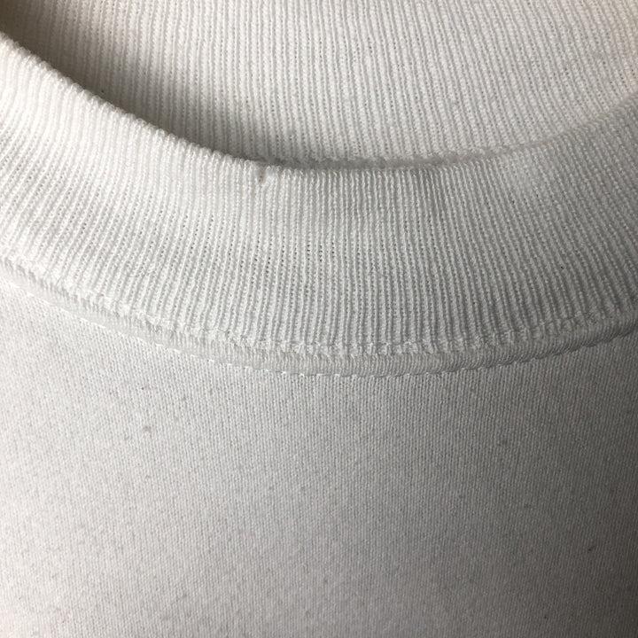 Vintage 1980'S Hanes blue tag college sweatshirt, made in the USA, size L. cotton white type Vintage Second Hand