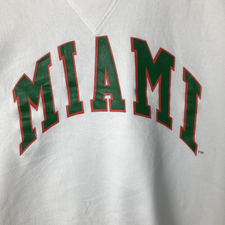 90'S Russell College Sweatshirt, Made in USA, Men's L, Vintage cotton white type Vintage Second Hand