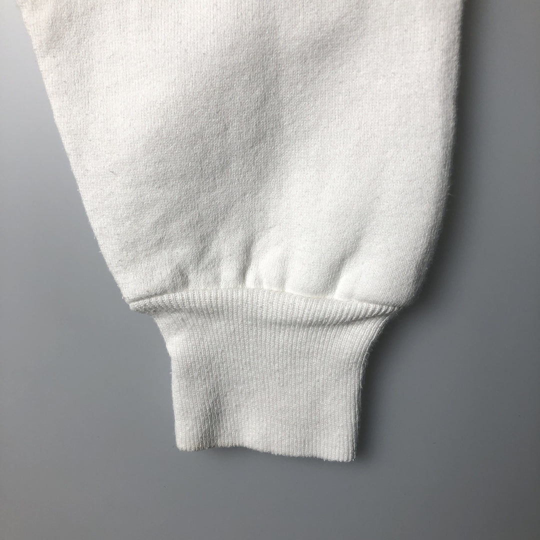 90'S Russell College Sweatshirt, Made in USA, Men's L, Vintage cotton white type Vintage Second Hand