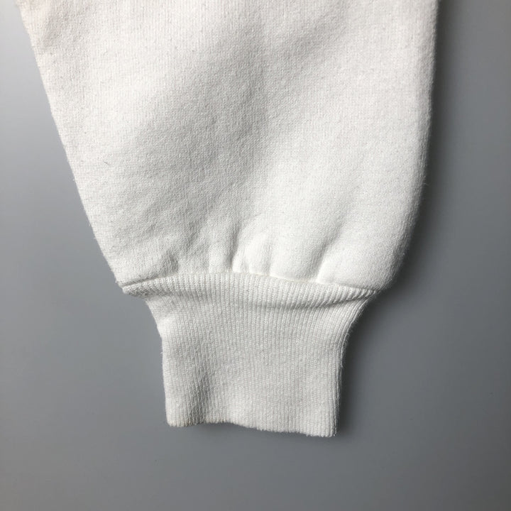 90'S Russell College Sweatshirt, Made in USA, Men's L, Vintage cotton white type Vintage Second Hand