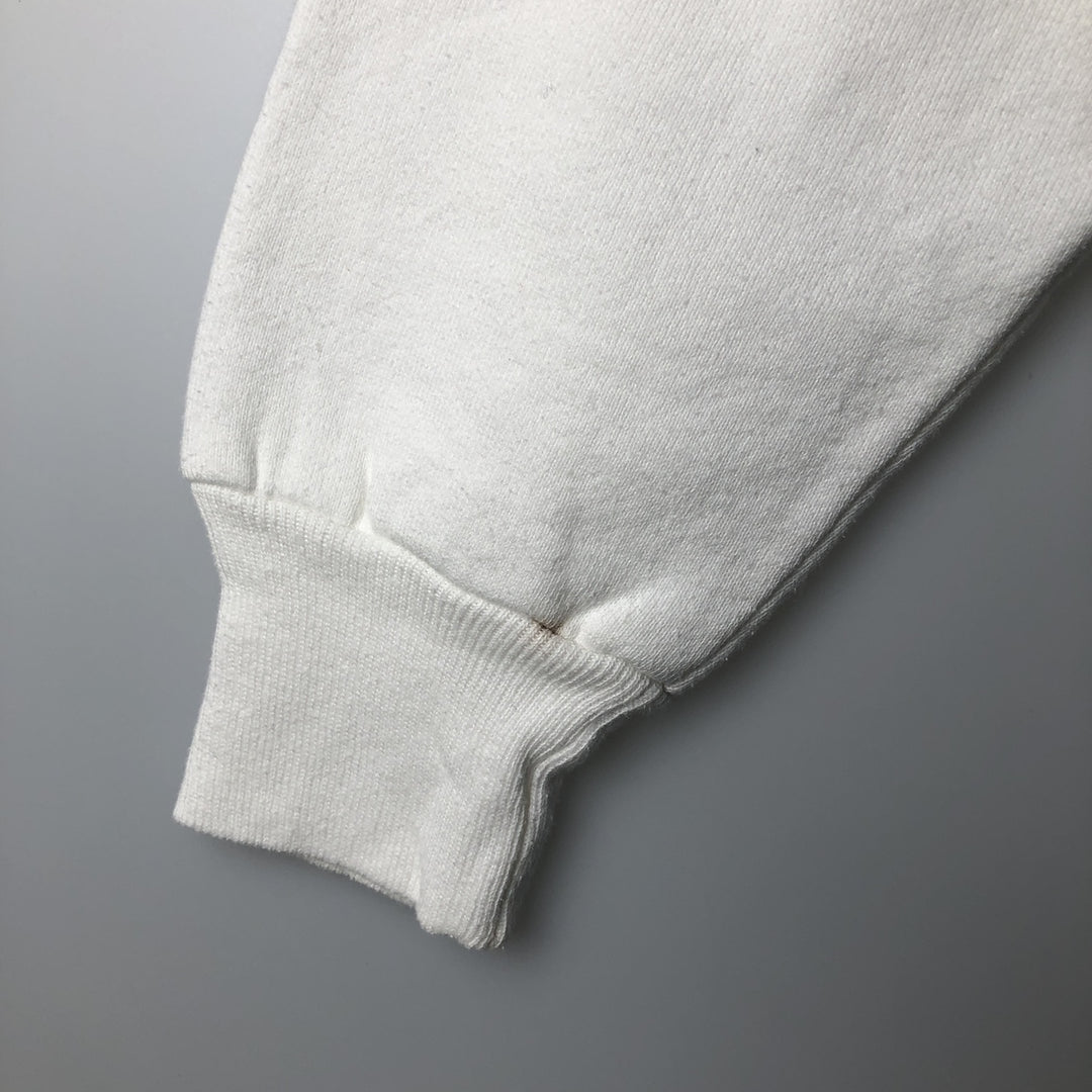 90'S Russell College Sweatshirt, Made in USA, Men's L, Vintage cotton white type Vintage Second Hand