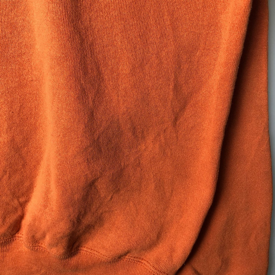 Vintage 90'S Tultex college sweatshirt, made in the USA, size L, men's cotton orange type Vintage Second Hand