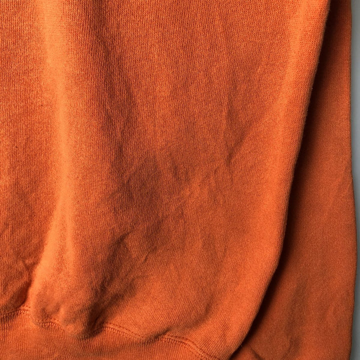 Vintage 90'S Tultex college sweatshirt, made in the USA, size L, men's cotton orange type Vintage Second Hand