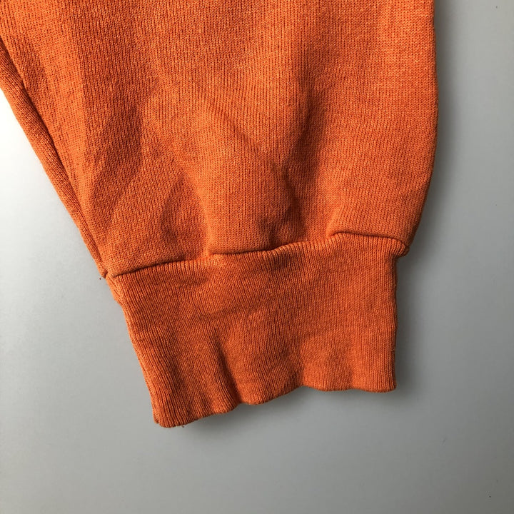 Vintage 90'S Tultex college sweatshirt, made in the USA, size L, men's cotton orange type Vintage Second Hand