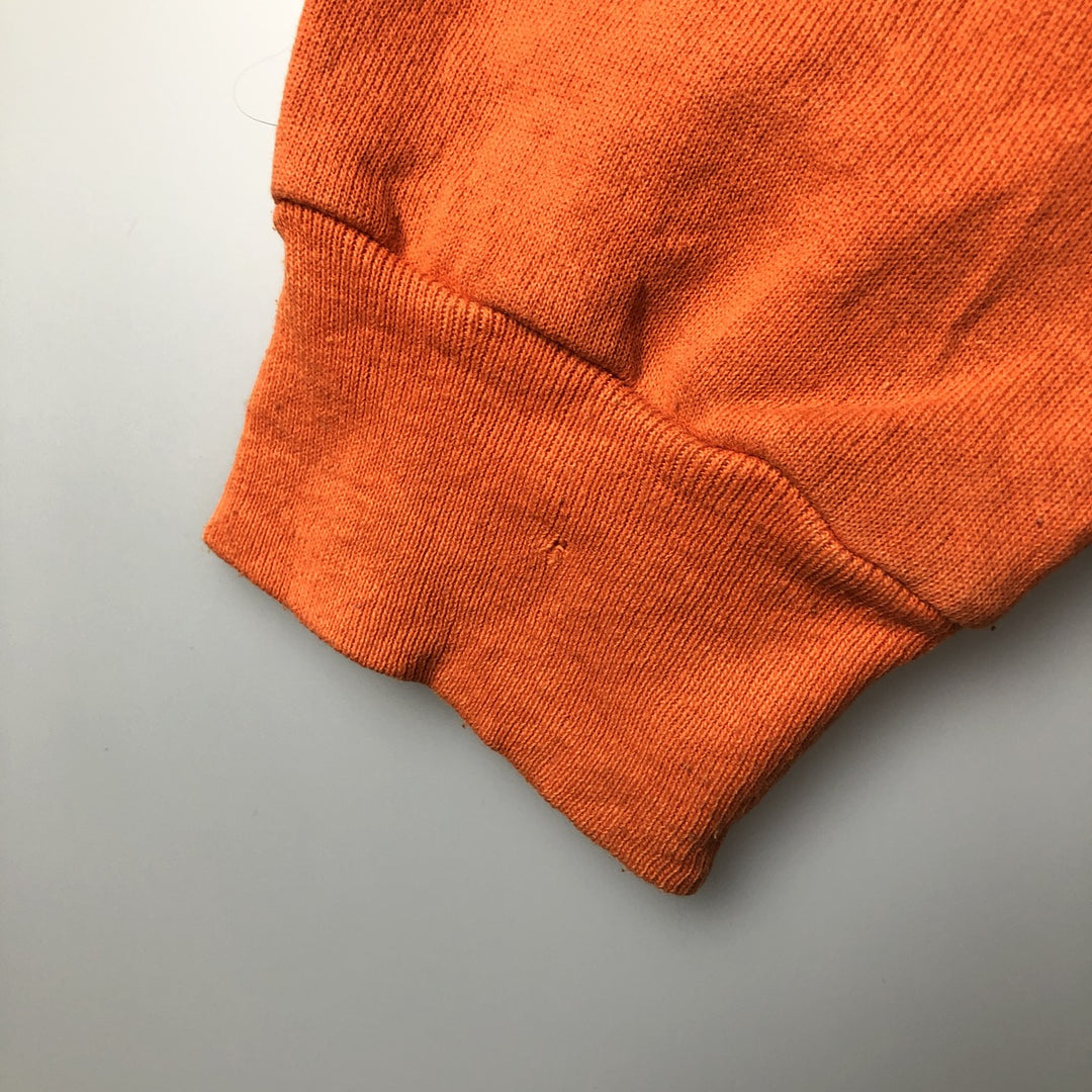 Vintage 90'S Tultex college sweatshirt, made in the USA, size L, men's cotton orange type Vintage Second Hand