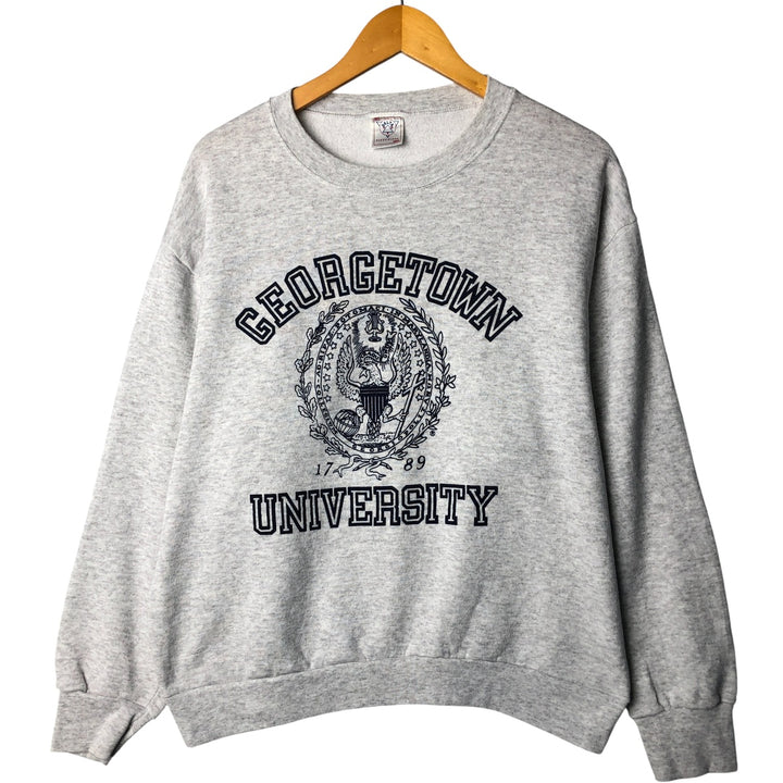 Vintage 90'S Delta DELTA triple print college sweatshirt, made in the USA, men's size XL polyester gray type Vintage Second Hand