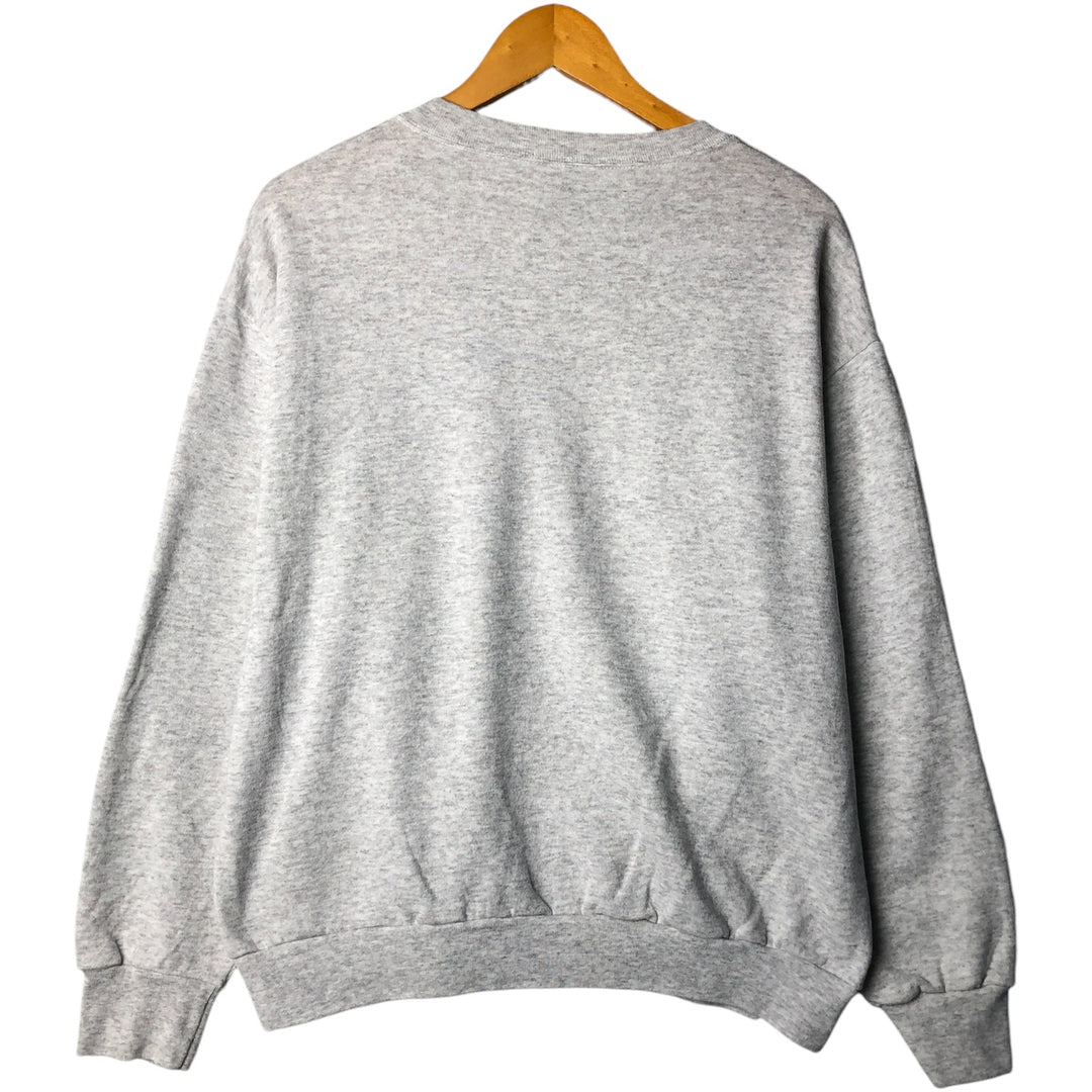 Vintage 90'S Delta DELTA triple print college sweatshirt, made in the USA, men's size XL polyester gray type Vintage Second Hand