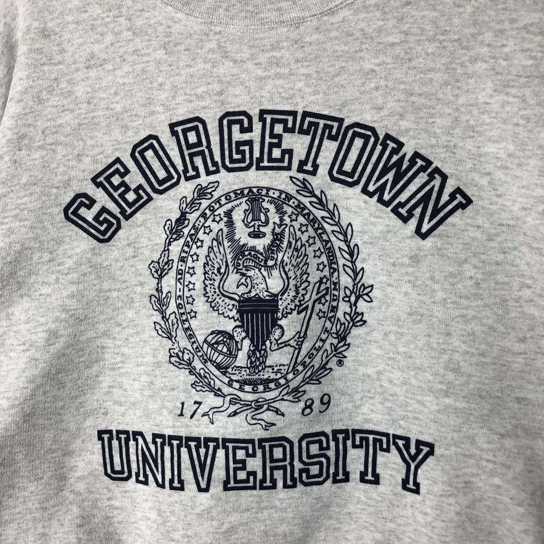 Vintage 90'S Delta DELTA triple print college sweatshirt, made in the USA, men's size XL polyester gray type Vintage Second Hand