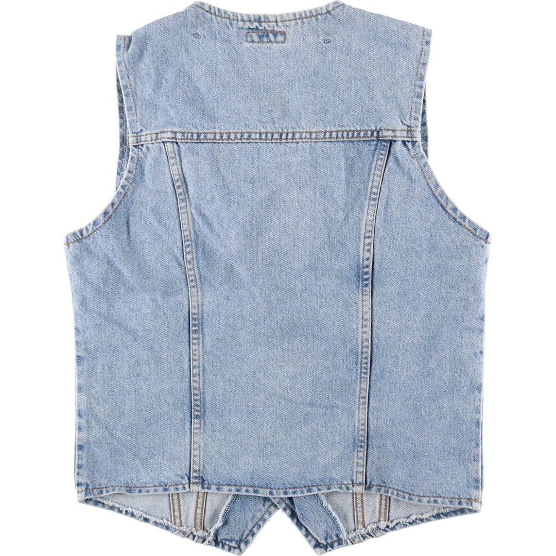 90'S Levi's 70606-0283 Orange Tab Denim Vest, Men's Size L, Vintage cotton blue type Vintage Second Hand