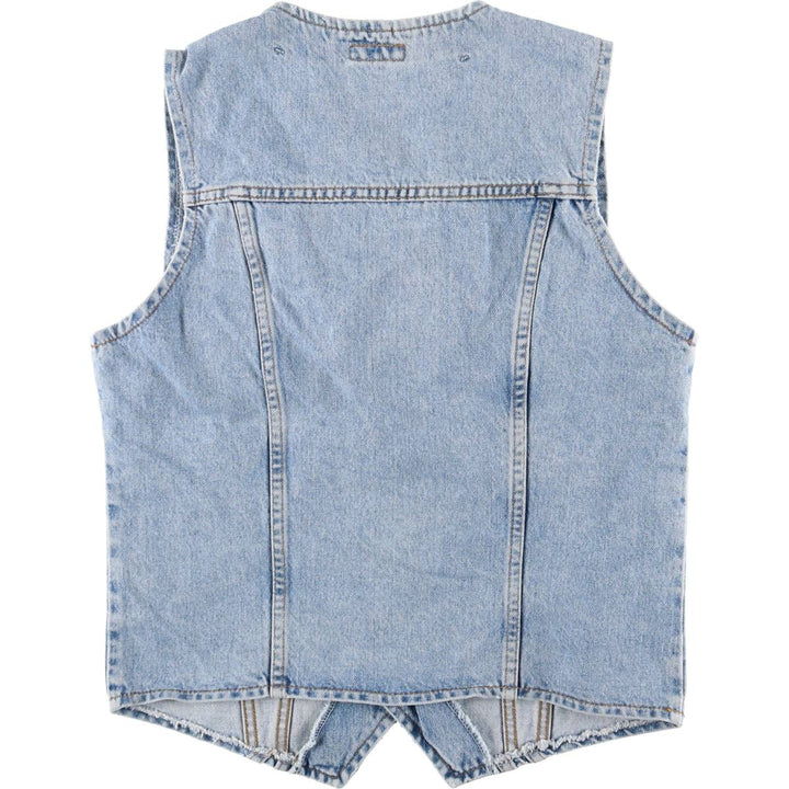 90'S Levi's 70606-0283 Orange Tab Denim Vest, Men's Size L, Vintage cotton blue type Vintage Second Hand